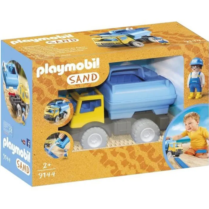 PLAYMOBIL Sand - Camion Citerne 9144 - Jouet pour Enfant de 2 ans et plus-0