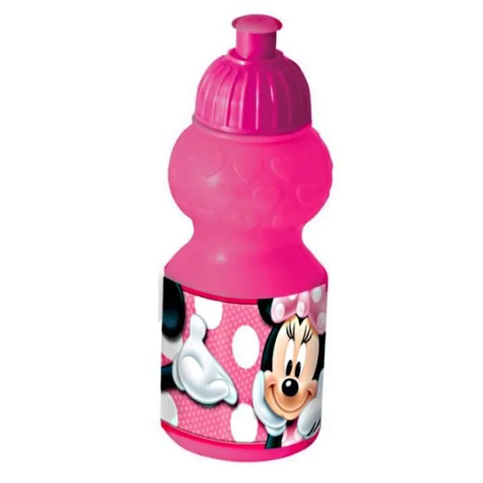 Bouteille gourde - Disney - Minnie - Rose - 18 x 6 cm - PVC - Idéale pour enfants-0