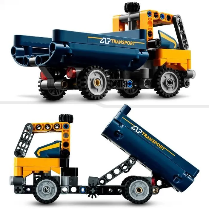 LEGO® Technic 42147 Le Camion à Benne Basculante, 2-en-1, Pelleteuse Jouet, Engin de Chantier-2