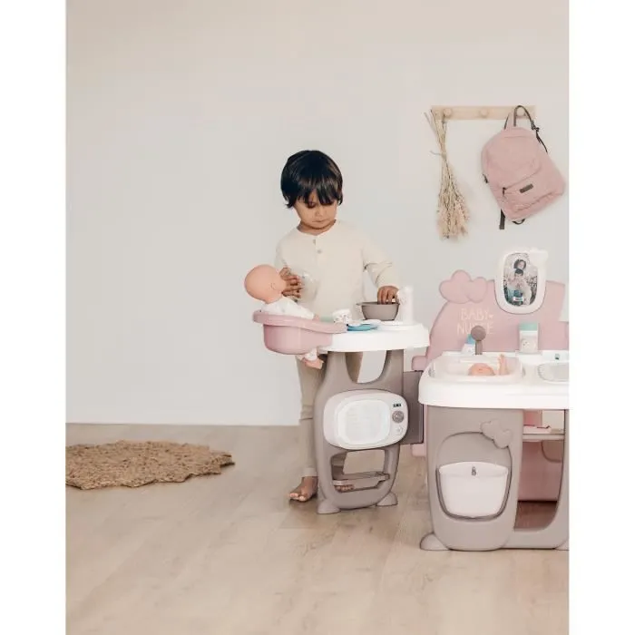 SMOBY - Baby Nurse Grande Maison des Bébés - Cuisine, Salle de Bain et Chambre - Fabriqué en France-3
