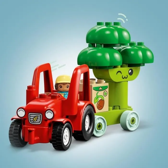 LEGO® DUPLO My First 10982 Le Tracteur des Fruits et Légumes, Jouet à Empiler et à Trier-3