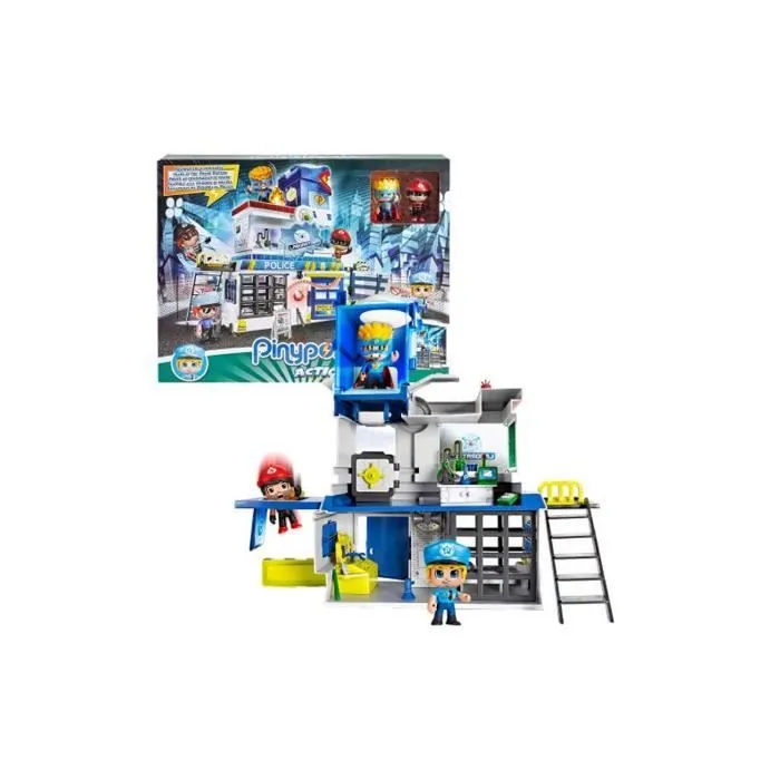 Playset - GIOCHI PREZIOSI - Pinypon Action Stazione Polizia - 3 étages - 2 personnages-0