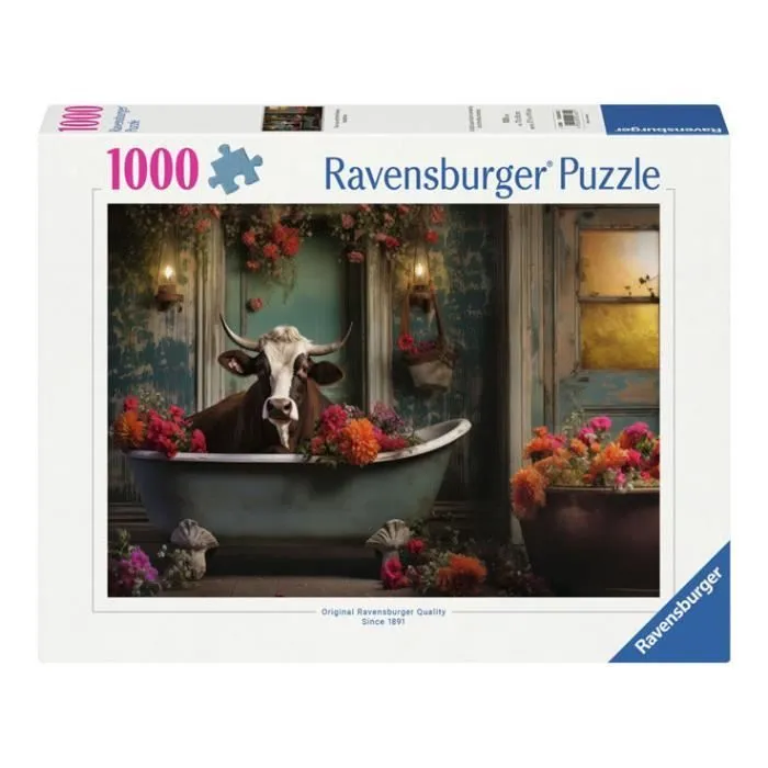 Ravensburger puzz la vache dans la baignoire, 1000st.-0