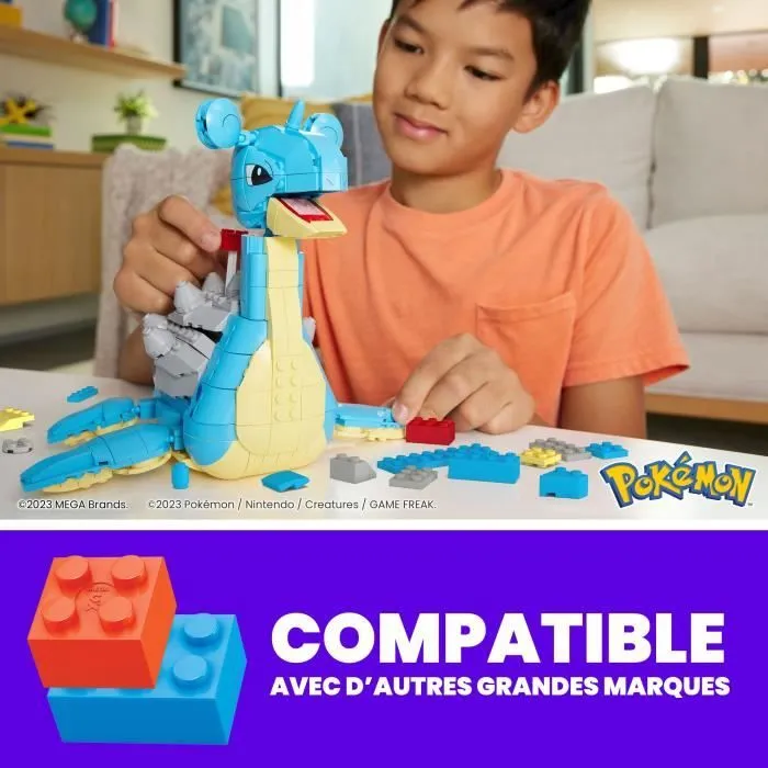 MEGA Pokémon-Lokhlass-Figurine articulée à construire (527 pcs) HKT26-7