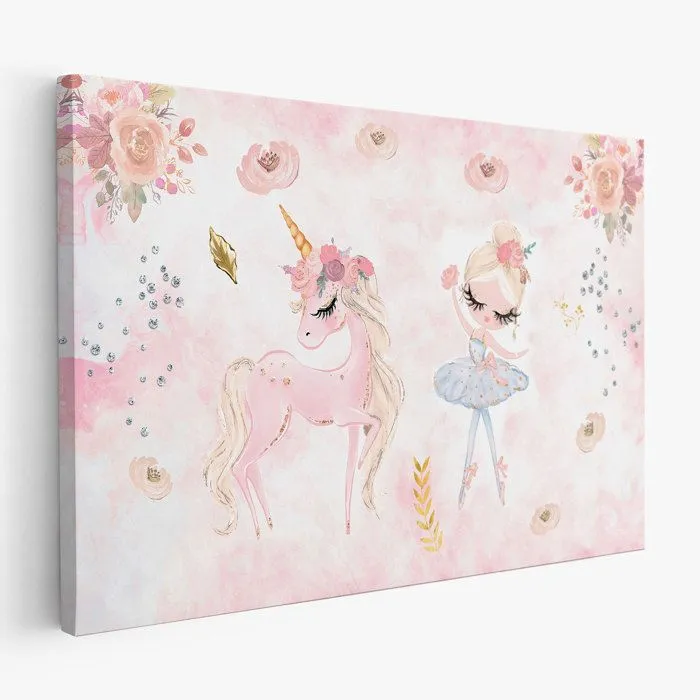 Tableau toile Enfants - Princesse Licorne 3617689716312-0