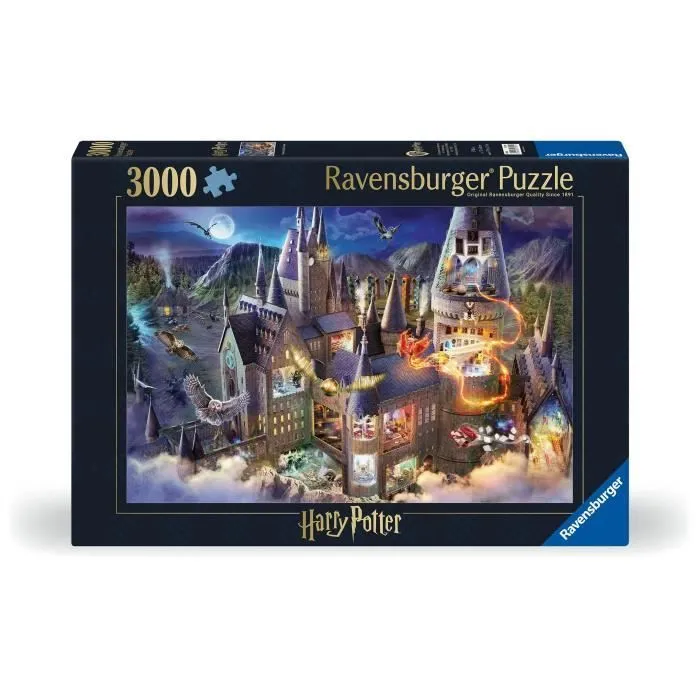 Puzzle 3000 pièces Vue sur le château de Poudlard / Harry Potter, dès 14 ans, 17561, Ravensburger-4
