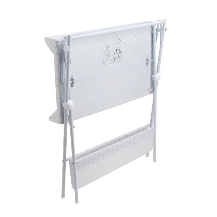 FORMULA BABY Table à langer pliante blanche - baignoire et tuyaux vidange inclus-2