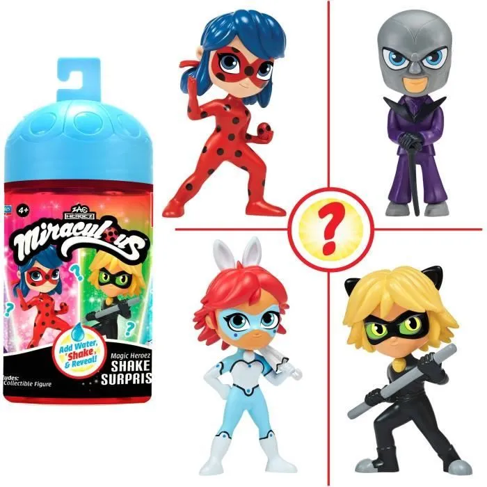 Poupées Chibi Color Change Surprise 10 cm - Miraculous Ladybug - BANDAI - Personnage aléatoire-0