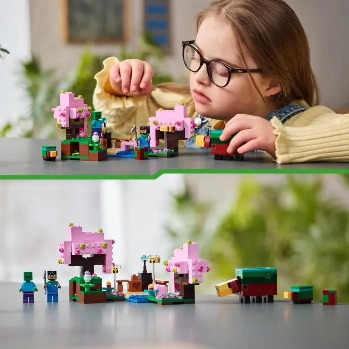 LEGO® Minecraft® 21260 Le jardin des cerisiers en fleurs - Minifigurines du jeu vidéo-4