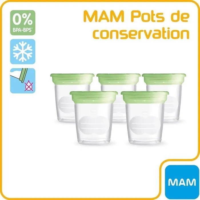 MAM Allaitement Pot de Conservation 120ml Lot de 5-4
