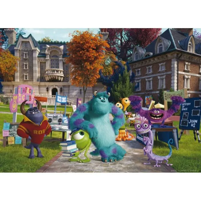 Poster XXL - AG DESIGN - Monstres Academy - Rectangulaire - 160 cm - Lavable - Mixte-0