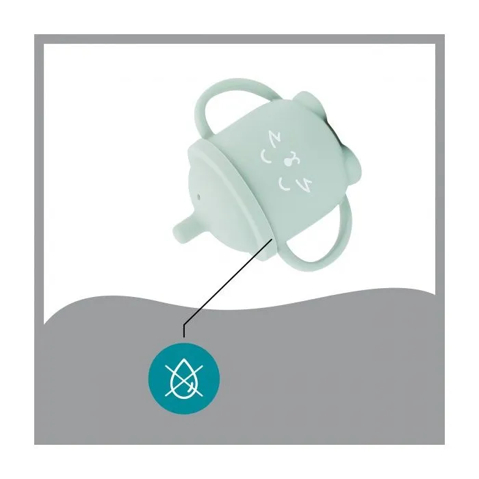 Gourde à paille bébé ISY CUP en silicone - BABYMOOV - 150ml - Hermétique & ergonomique-4