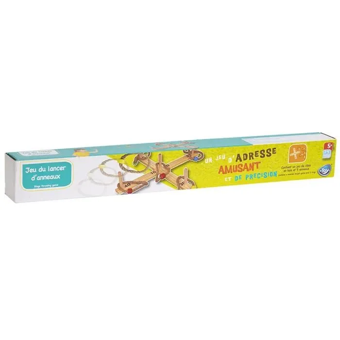 Jeu de lancer d'anneaux en bois de pin Atmosphera-4