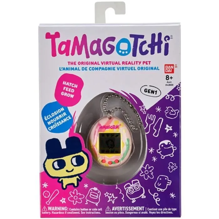 Tamagotchi Original - Bandai - Animal électronique virtuel avec écran et jeux - 42883-1