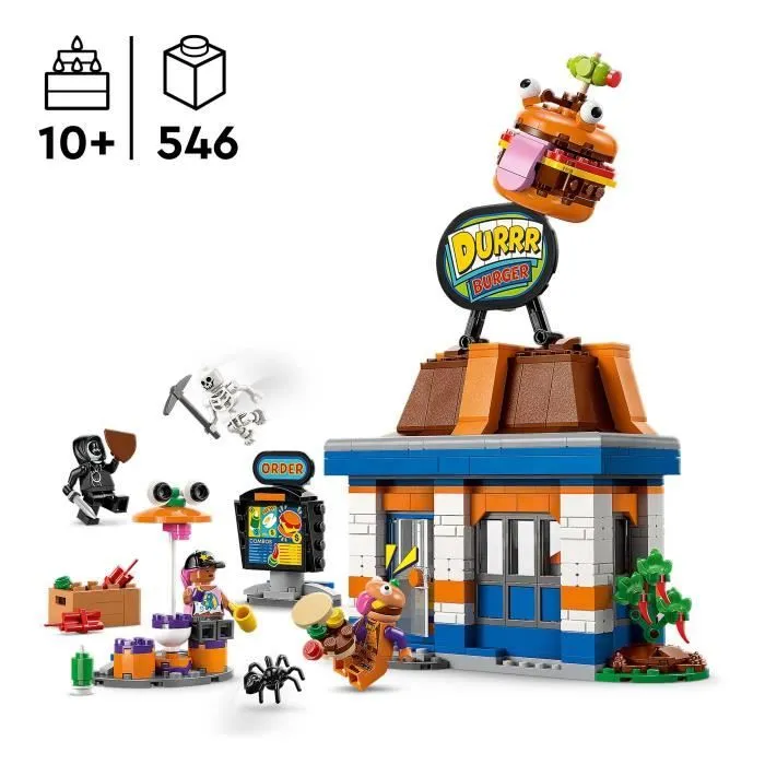 LEGO Fortnite 77076 Le Restaurant Durrr Burger - Jeu de Construction pour Garçon 10 ans-1