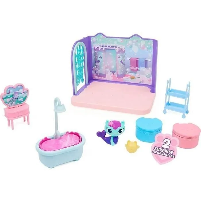 Gabby et la Maison Magique - Playset Deluxe La Salle de Bain de Marine - 1 figurine + accessoires-3
