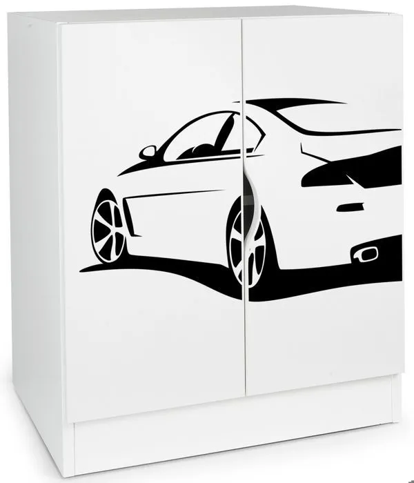 Armoire fonctionnelle  - Roma - Meubles pour enfants, commode au design magnifique Voiture-1
