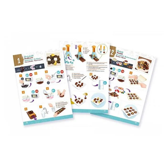 BUKI FRANCE - Cook chef Chocolaterie - Création de chocolat - Enfant - 7 ans - Presse à chocolat - 20 recettes-4