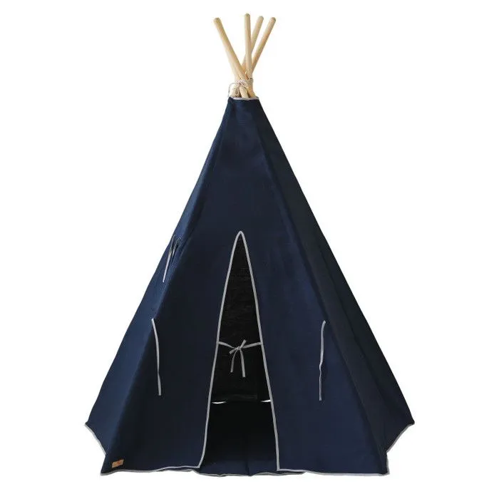 Tipi en lin enfant Moi Mili "Bleu Marine" - bleu marine - TU-0