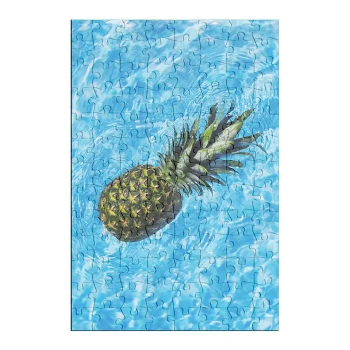Puzzle Classique 100 pièces Ananas se Baigne dans la Piscine Été - FABULOUS - Mixte - Adulte - Intérieur-1