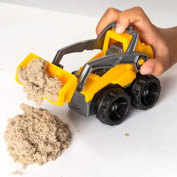 Coffret Kinetic Sand Chantier - KINETIC SAND - Creusez et démolissez avec 454g de sable naturel-3