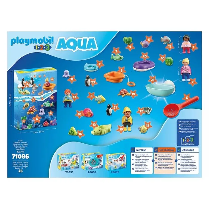 Calendrier de l'Avent - PLAYMOBIL - 123 71086 - Jouets de bain - 24 pièces - À partir de 18 mois-3