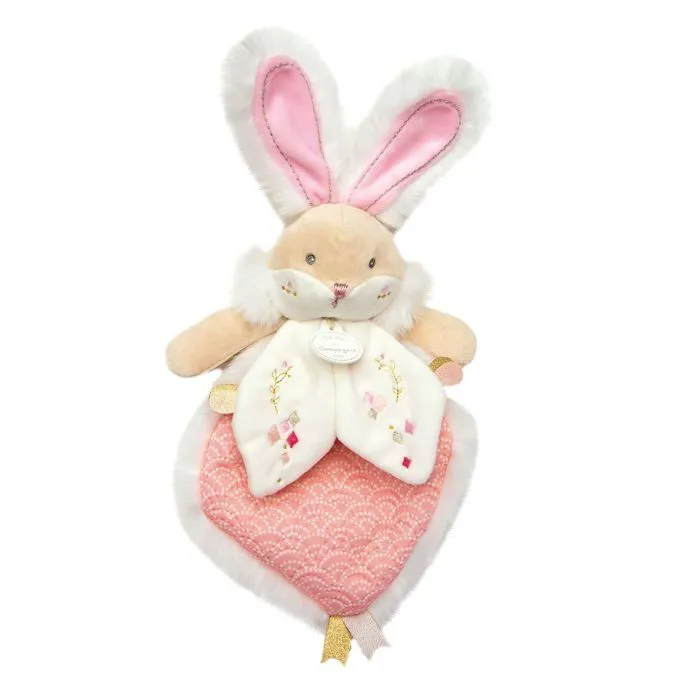 DOUDOU ET COMPAGNIE Lapin de sucre - Doudou Rose-3
