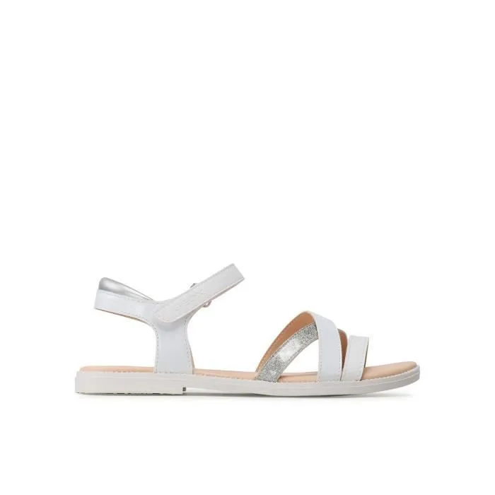 Sandales - GEOX - Karly - Enfant - Blanc - Scratch - Synthétique-0