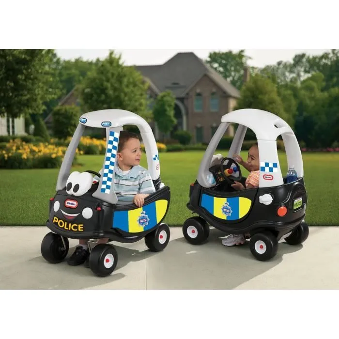 Porteur et trotteur Cozy Coupe Police Little Tikes - Noir - Pour enfants à partir de 18 mois-3