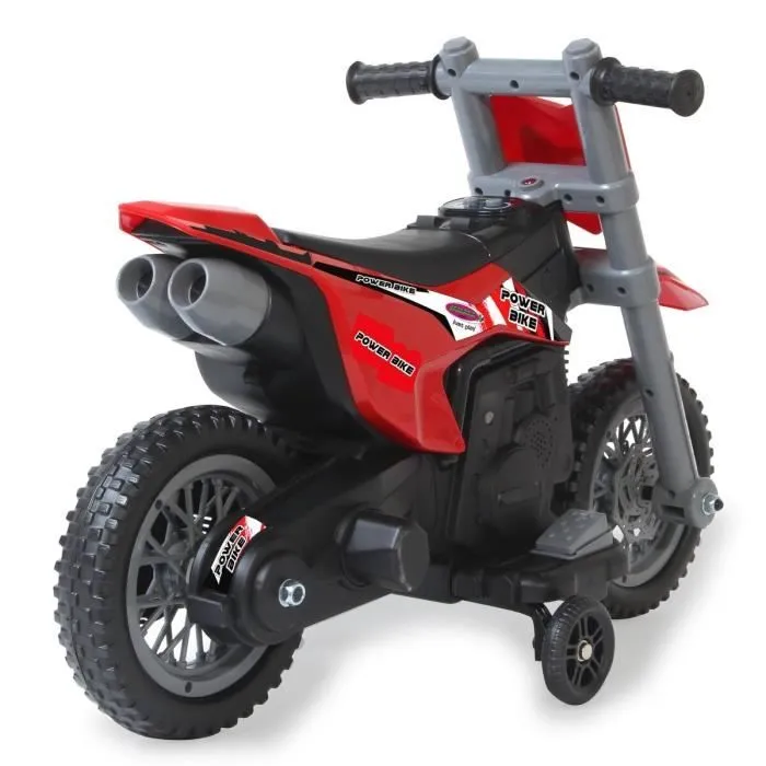 Moto électrique pour enfant - JAMARA - RIDE-ON POWER BIKE ROUGE - Batterie 6V - Pour extérieur-2