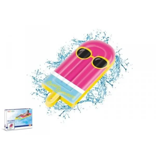 Matelas gonflable - Mondo - Jumbo Glace - Rose et jaune - 92 x 183 cm - Mixte - Adulte-0