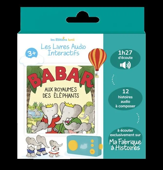 Lunii - Pack 3 livres audio interactifs pour enfant dès 3 ans - A écouter sur la conteuse interactive Ma Fabrique à Histoires --1