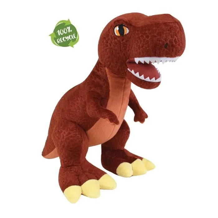 Peluches Dinosaures T-Rex +-- 32 cm, Tricératops +--47cm, Diplodocus +-- 39 cm, Ptégosaure +-- 45 cm et Ptéranodon +-- 40 cm-1