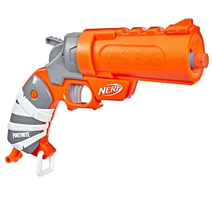 NERF - Fortnite - Blaster à fléchette Flare - 3 fléchettes Nerf Mega AccuStrike - Poignée d'amorçage-2