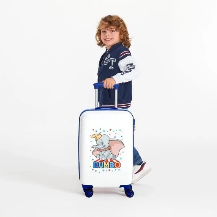 Valise cabine enfant - DISNEY - Dumbo - 34L - 2,5 kg - ABS blanc et bleu-2