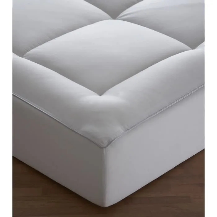 Surmatelas - MORTREUX - 90 x 190 cm - Microfibre - 200g/m² - Mi-ferme - Toutes saisons-2