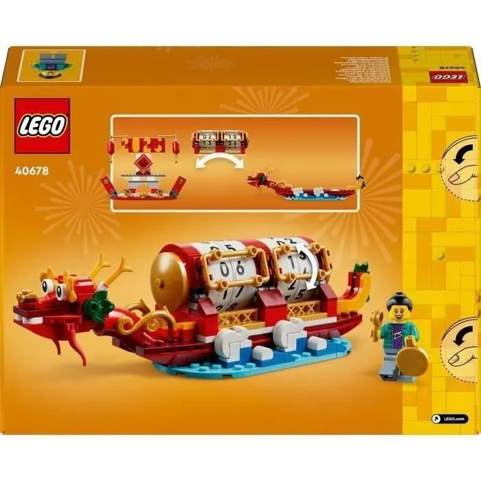 LEGO 40678 Le calendrier des fêtes - Idée cadeau et jouet 2-en-1 pour le Nouvel An lunaire-4