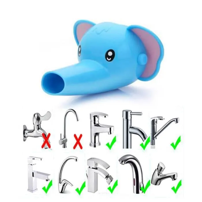 SHOP-STORY - Prolongateur de robinet en forme d’éléphant bleu-3