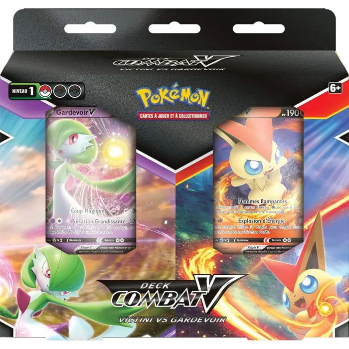 COFFRET DE 2 DECKS STARTER MAI 2021 COMBAT V - GARDEVOIR VS VICTINI-1