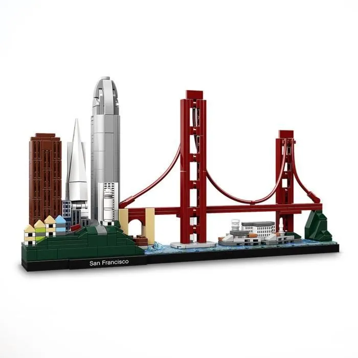 LEGO® Architecture 21043 San Francisco, Idée cadeau Originale pour Adolescent ou Adulte, Maquettes et modélisme USA-1