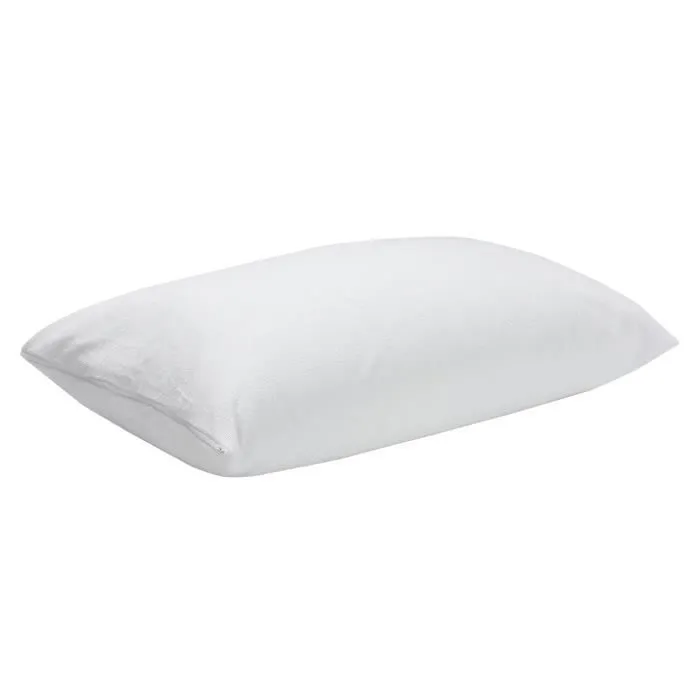 Taie d'oreiller en éponge hypoallergénique imperméable - PIKOLIN HOME - 70x40cm - Blanc - Uni - Rectangulaire-0