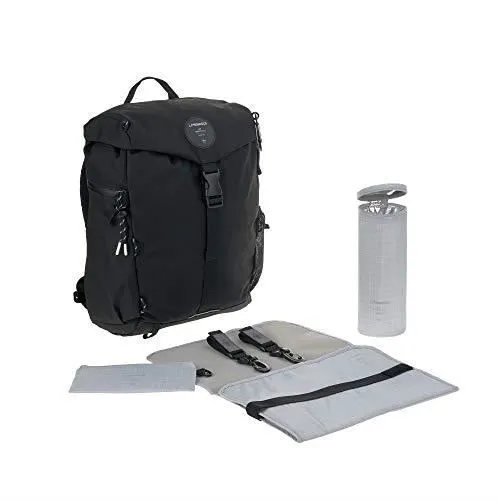 Sac à dos à langer LÄSSIG avec matelas à langer, fixation pour poussette, chauffe-biberon, produit durable et résis 110302600-0