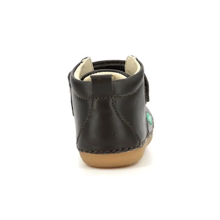 Bottillons - KICKERS - Sabio - Cuir - Marron - Fermeture Scratch-2