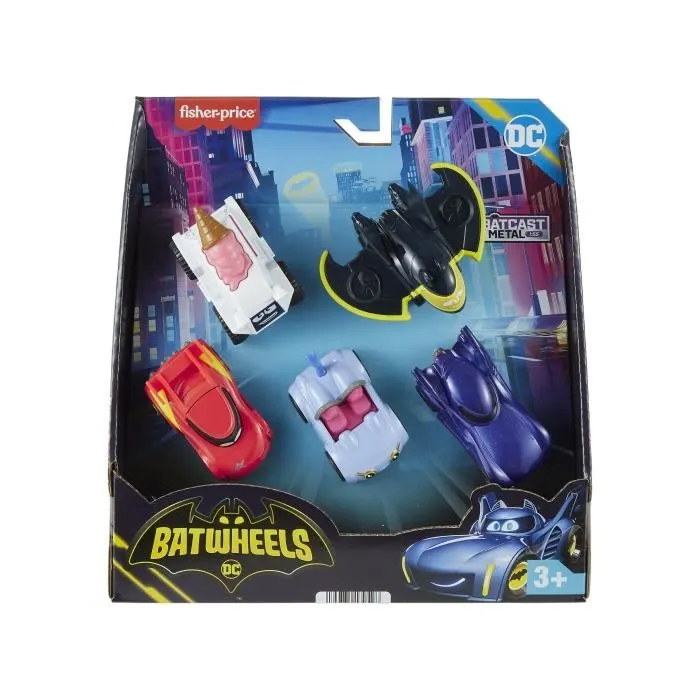 Fisher-Price-Assortiment de Véhicules Batwheels-5 véhicules (1/55) HML20-0