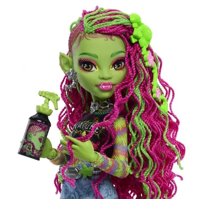 Monster High-Venus McFlytrap-Poupée avec Chewlian et accessoires HRP81-3