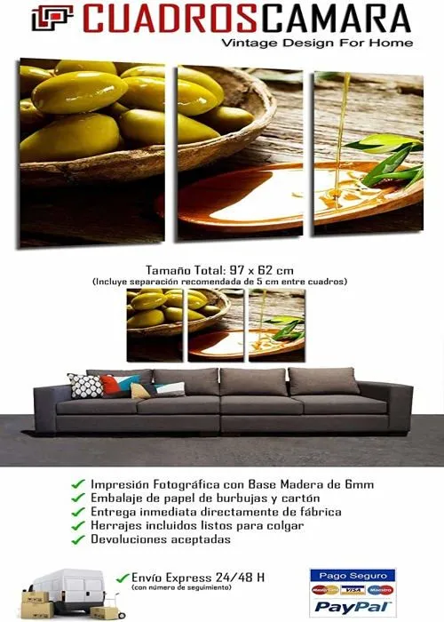 Affiche - poster Cuadros cámara - PST26898 - Cadre photo poster photo multicolore 97 x 62 cm-1