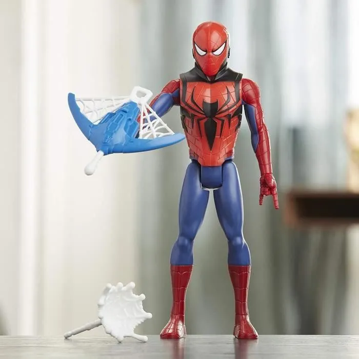 Figurine Spider-Man Titan Hero Series Blast Gear de 30 cm avec lanceur et projectile-2