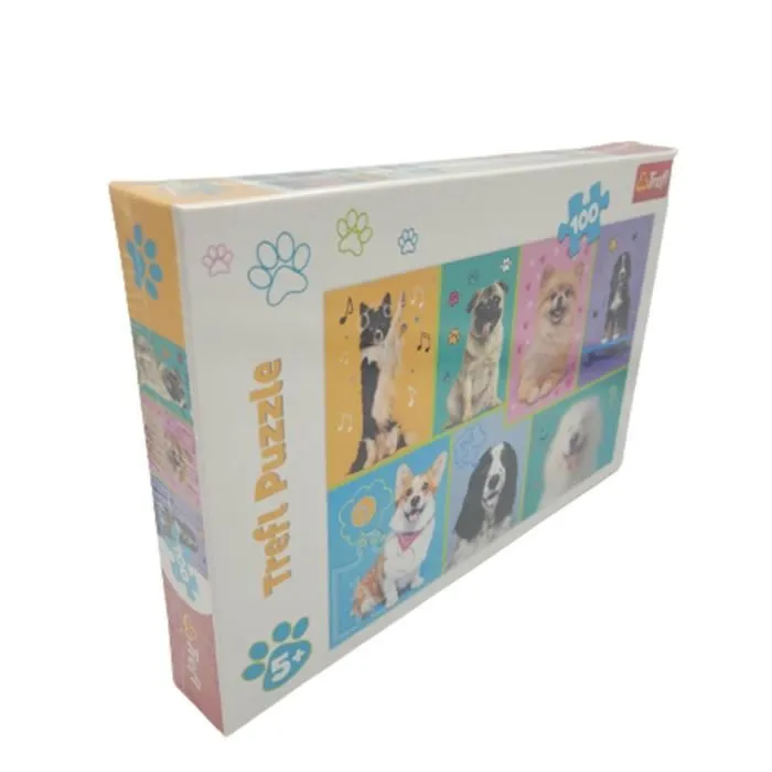 Puzzle - Chien - 100 pièces - Animaux - Blanc - Enfant - Intérieur-2