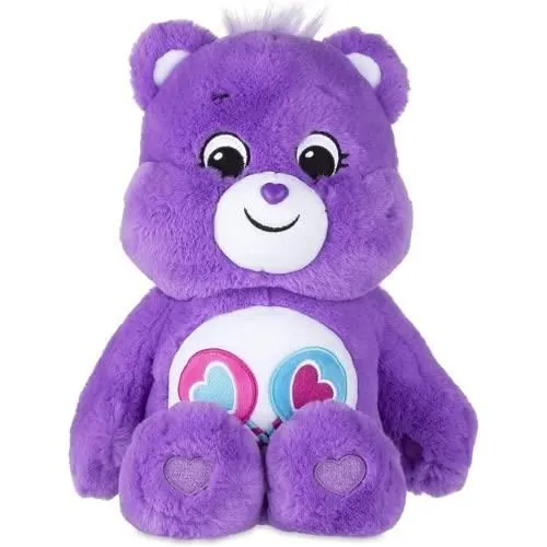 Peluche Bisounours - PIOUPIOU ET MERVEILLES - Tougentille - 30cm de haut - Violet - Enfant-0