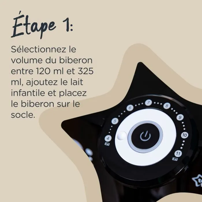 TOMMEE TIPPEE Perfect Préparateur Chauffe Biberons, Perfect Prep, Noir-3